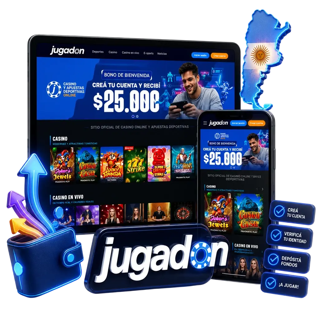 Guía paso a paso para retirar dinero de Jugadon en Argentina de forma segura desde tu cuenta verificada.