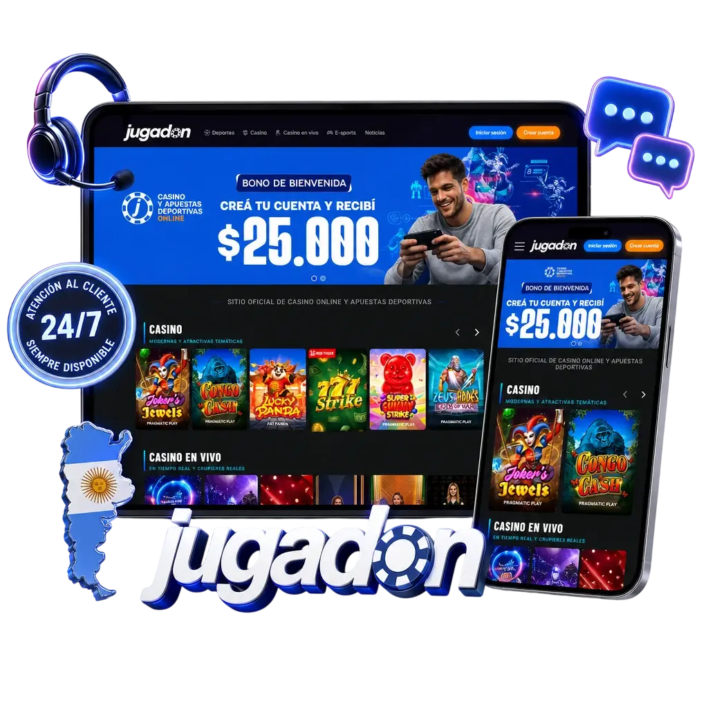 Contacto con soporte al cliente de Jugadon desde la app: chat en vivo, correo, Telegram y preguntas frecuentes