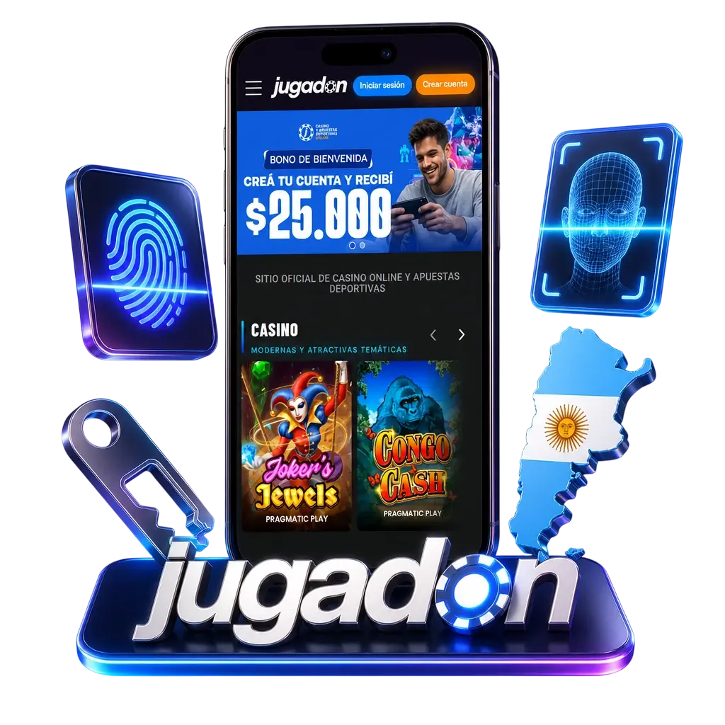 Cómo iniciar sesión en Jugadon desde el celular usando la app Android o la PWA de iOS con acceso biométrico